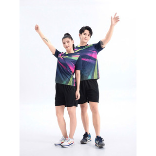 Bộ Quần Áo Pickleball Cầu Lông, Bóng Bàn, Bóng Chuyền Nam Nữ vải mè kim, thoáng khí, co giãn, đủ size  2012