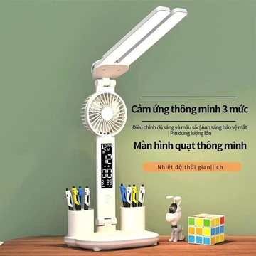 Đèn LED Để Bàn Đa Năng, Đèn Học Để Bàn Chống Cận Cao Cấp Với 3 đèn，đèn học，đèn học chống cận