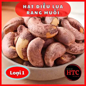 Hạt điều rang muối vỏ lụa nguyên hạt chuẩn loại 1 Bình Phước, hạt dinh dưỡng ngon, ăn vặt HTC Food