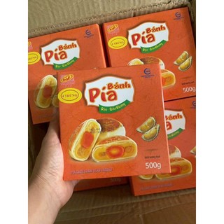 500gr Bánh Pía Đậu Xanh Sầu Riêng 4 Trứng của thương hiệu Tân Huê Viên.Thương hiệu nổi tiếng