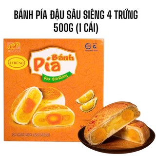500gr Bánh Pía Đậu Xanh Sầu Riêng 4 Trứng của thương hiệu Tân Huê Viên.Thương hiệu nổi tiếng