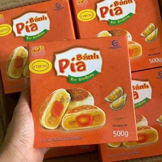 500gr Bánh Pía Đậu Xanh Sầu Riêng 4 Trứng của thương hiệu Tân Huê Viên.Thương hiệu nổi tiếng