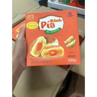 500gr Bánh Pía Đậu Xanh Sầu Riêng 4 Trứng của thương hiệu Tân Huê Viên.Thương hiệu nổi tiếng