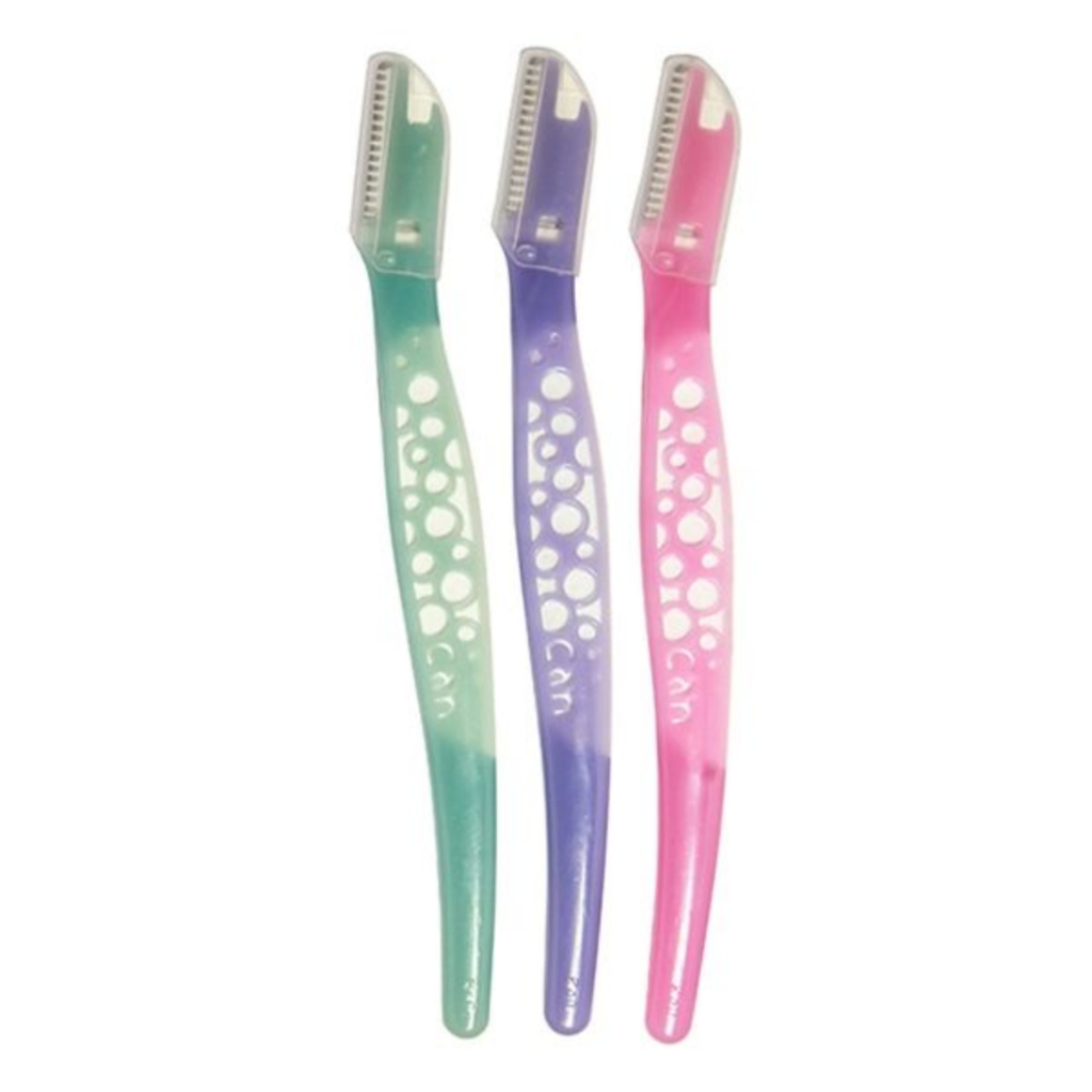 sản phẩm - Dao Cạo Lông Mày Cán Nhựa Lưỡi Dao Thép Không Gỉ Kai 17827 For Women