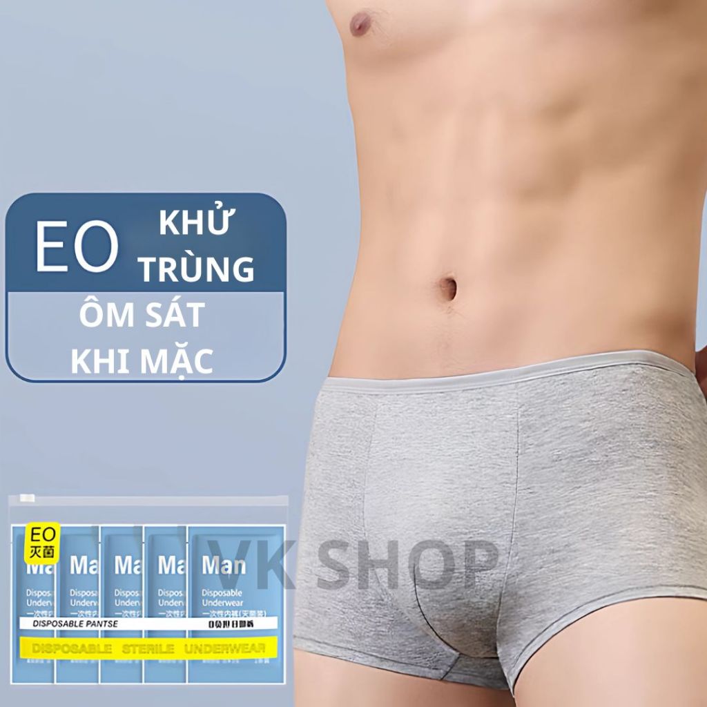 Combo Quần Lót Nam Dùng 1 Lần – Mềm Mại, Co Giãn Tốt –Tiện Dụng Khi Đi Du Lịch, Nằm Viện, Xông Hơi