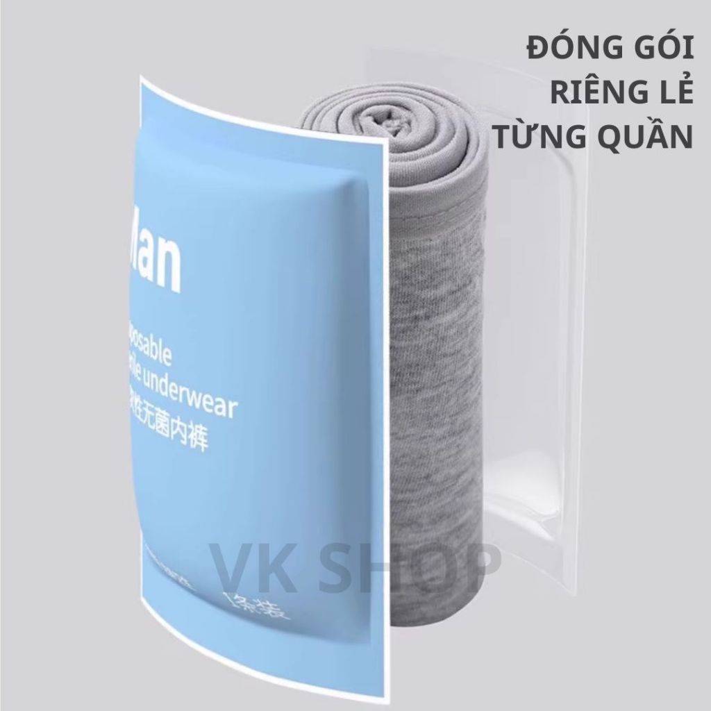 Combo Quần Lót Nam Dùng 1 Lần – Mềm Mại, Co Giãn Tốt –Tiện Dụng Khi Đi Du Lịch, Nằm Viện, Xông Hơi