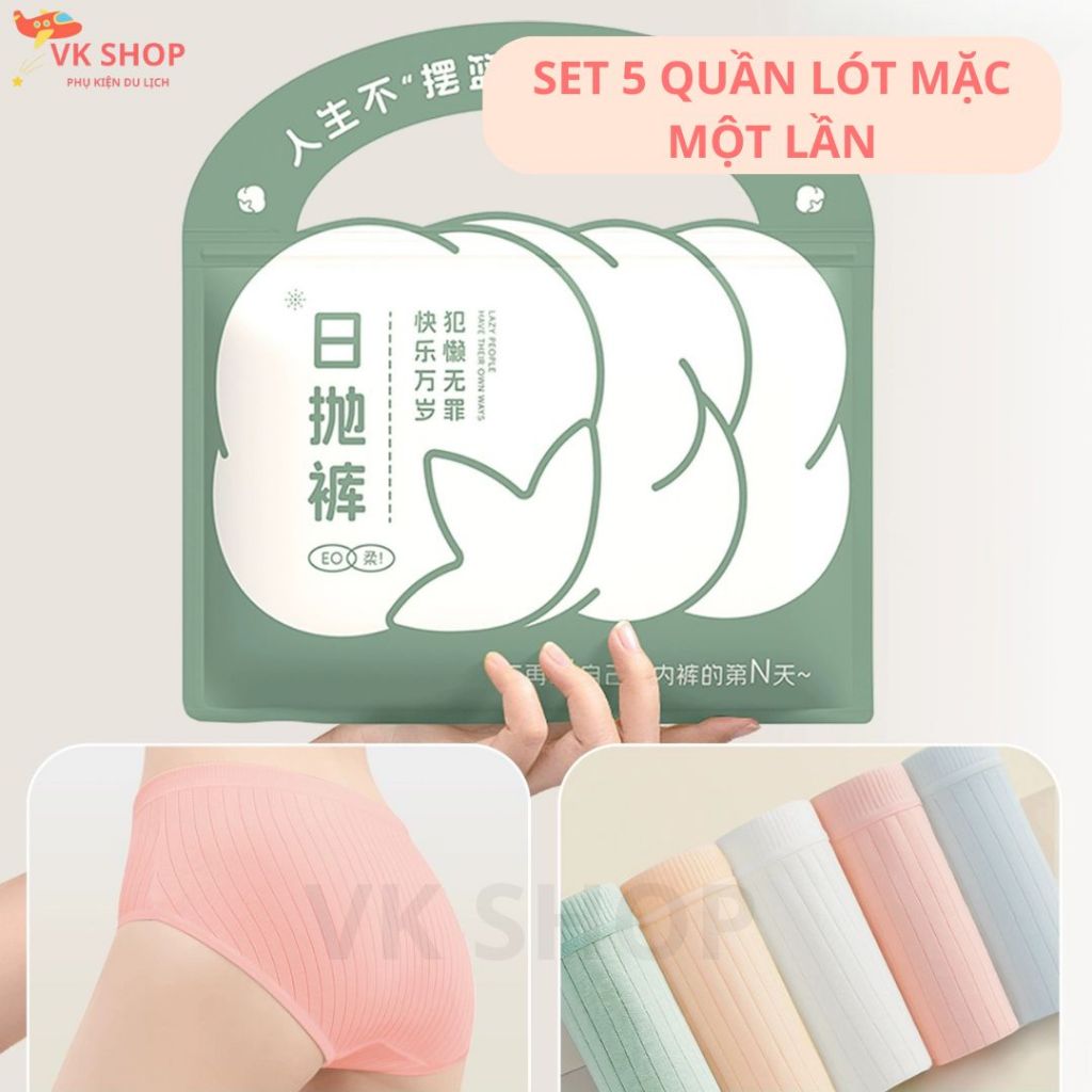 Quần Lót Nữ Dùng 1 Lần Du Lịch – Gọn Nhẹ, Sạch Sẽ, Thoáng Mát, Dễ Mang Theo