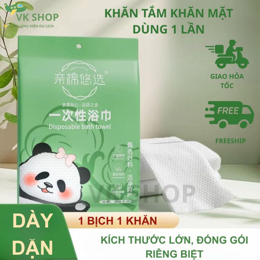 Khăn Tắm Dùng 1 Lần Siêu Mềm Mịn, Khăn Mặt Dùng Một lần Đóng Gói Tiện Lợi-Tiện Lợi Cho Spa, Đi Du Lịch, Khách Sạn