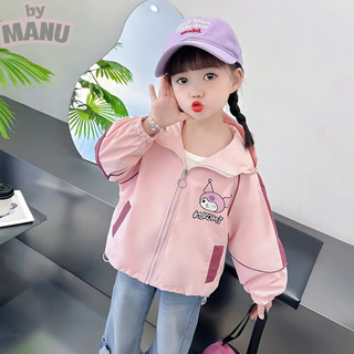 Áo khoác gió KUROMI LÓT LƯỚI cho bé gái vải gió tráng bạc chống nước cao cấp, thời trang hot trent