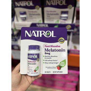 [Chính Hãng-date 27] Viên uống Natrol Melatonin Sleep 5mg 250 viên