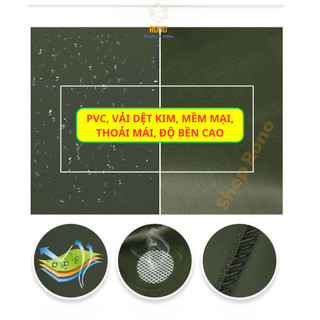 Bộ Quần Áo Mưa Vải Dệt Kim, PVC, Cao Su Non, Mềm Mại, Chống Thấm, Có Giải Phản Quang An Toàn Xe Máy
