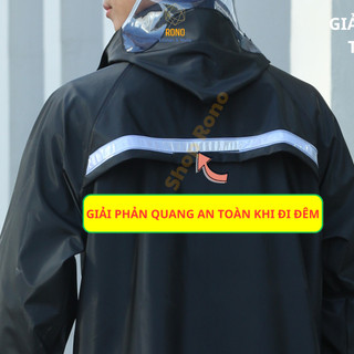 Bộ Quần Áo Mưa Vải Dệt Kim, PVC, Cao Su Non, Mềm Mại, Chống Thấm, Có Giải Phản Quang An Toàn Xe Máy