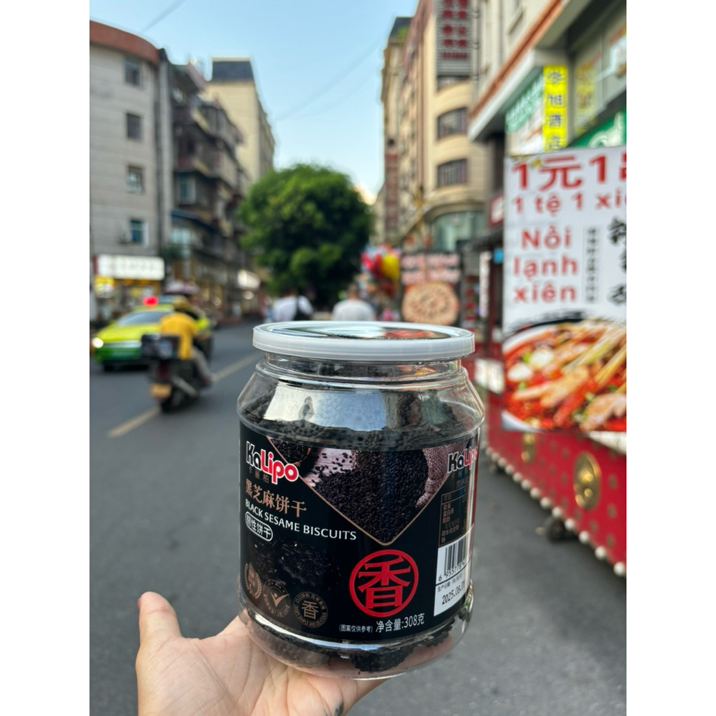 Bánh quy mè đen kalipo 2 vị | Shopee Việt Nam