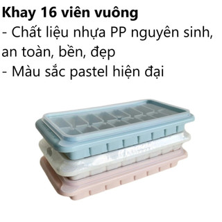 Combo 3 khay làm đá 50v, 33v, 16v, 9v, 8v nhựa viên có nắp Việt Nhật - 6932, 6933, 6934, 6921, 6978, 6975, 6976, 6977