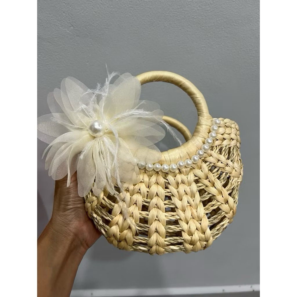 Túi cói cho Bé và Mẹ chụp hình đi chơi, chụp hình decor trang trí phong cách Vintage đẹp