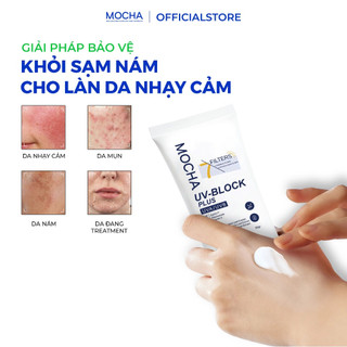 Combo Retinol Mix Peel & Kem Chông Nắng Phục Hồi SPF 50 Mocha Derma 50g, Cho Mọi Loại Da