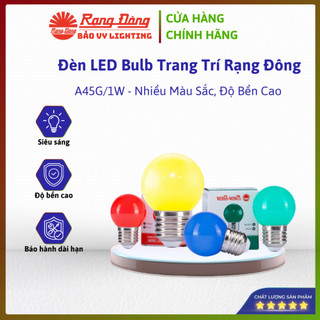 Bóng đèn LED Bulb tròn 1W màu xanh lá Rạng Đông – Tiết kiệm năng lượng, tuổi thọ cao