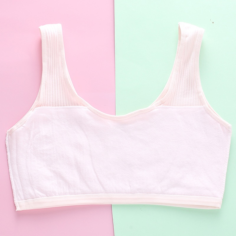 COMBO 3 Áo lá bé gái tuổi dậy thì cotton cao cấp - SET 3 Áo lót học sinh họa tiết xinh LANIXA A8574