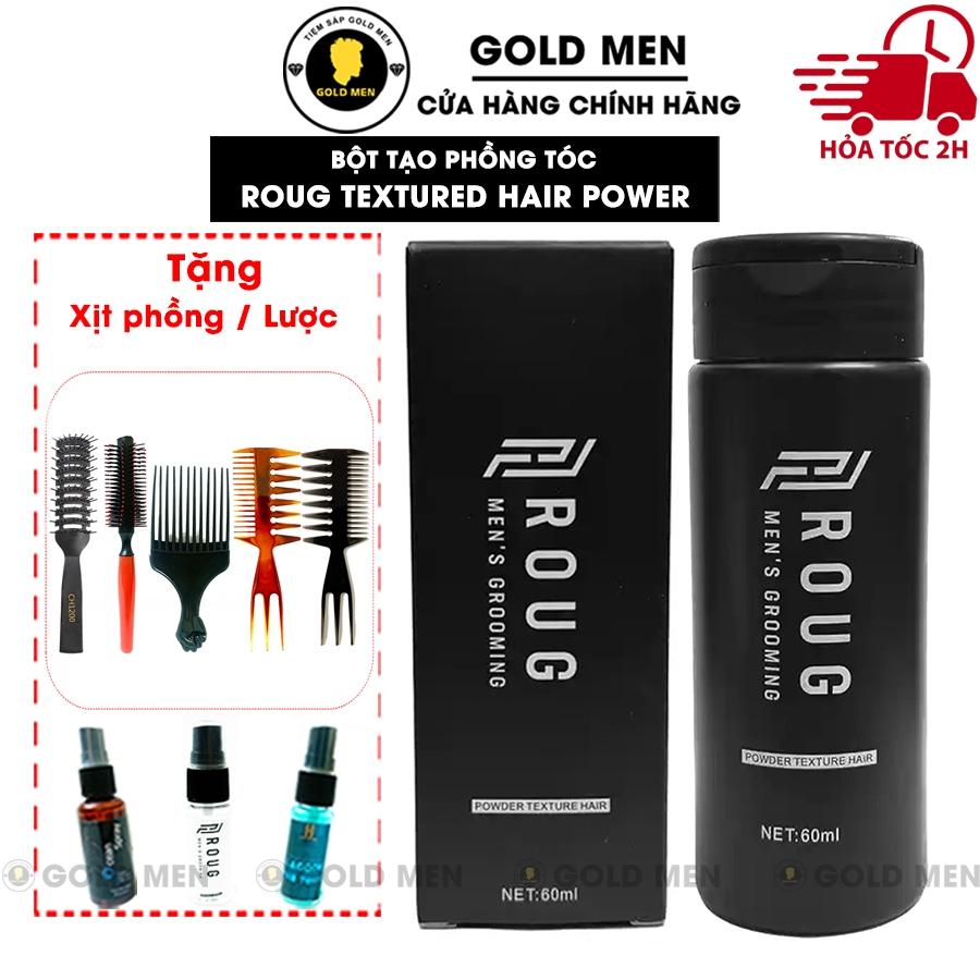 Bột tạo phồng tóc Roug Textured Hair Power - Roug Men's Grooming[CHÍNH ...