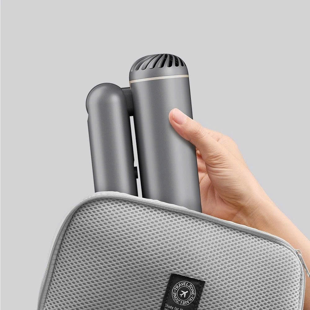 Máy Sấy Tạo Kiểu Tóc Gấp Gọn LocknLock Foldable Hair Styling Dryer ENA626GRY Xám, Ion âm - K-MALL