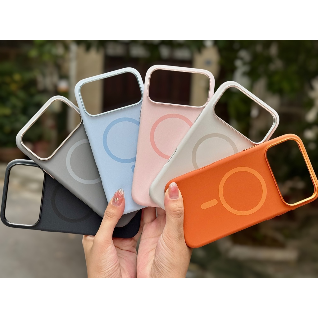 Ốp Mutural chống bẩn sạc không dây cho IPhone 17Promax 16Pro 16Promax 15-Lưng lót nỉ hàng chính hãng