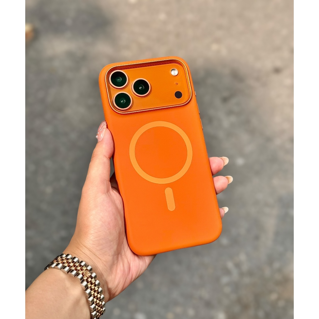 Ốp Mutural chống bẩn sạc không dây cho IPhone 17Promax 16Pro 16Promax 15-Lưng lót nỉ hàng chính hãng