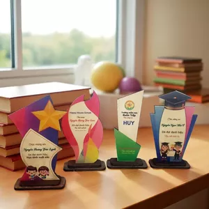 Cúp Gỗ In Theo Yêu Cầu - Cúp Vinh Danh - Cúp Lưu Niệm - Quà Lưu Niệm Doanh Nghiệp| Miễn Phí Thiết Kế