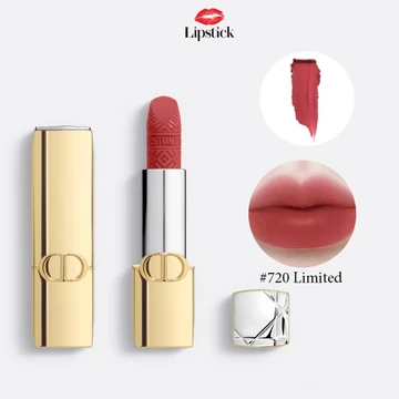 Son Thỏi Lì Rouge Lipstick Limited Edition Golden Case - 720 Icone Hồng Nâu Lipstick Offical Store