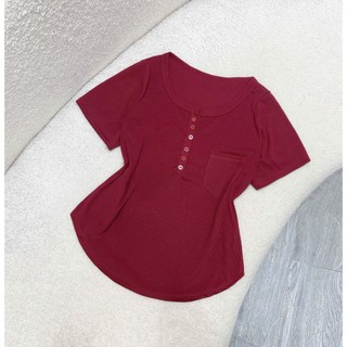 Áo thun bigsize nữ ngắn tay/ dài tay vạt áo bầu có nút ở cổ thun gân co giãn, thoải mái A274 A330