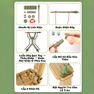 Đồ Chơi Võ Sĩ Song Đấu PK Bằng Gỗ Nhân Vật Bamboo Man Đồ Chơi Đối Kháng Kích Tính Hấp Dẫn Vui Nhộn Cho Bé Trai Và Bé Gái