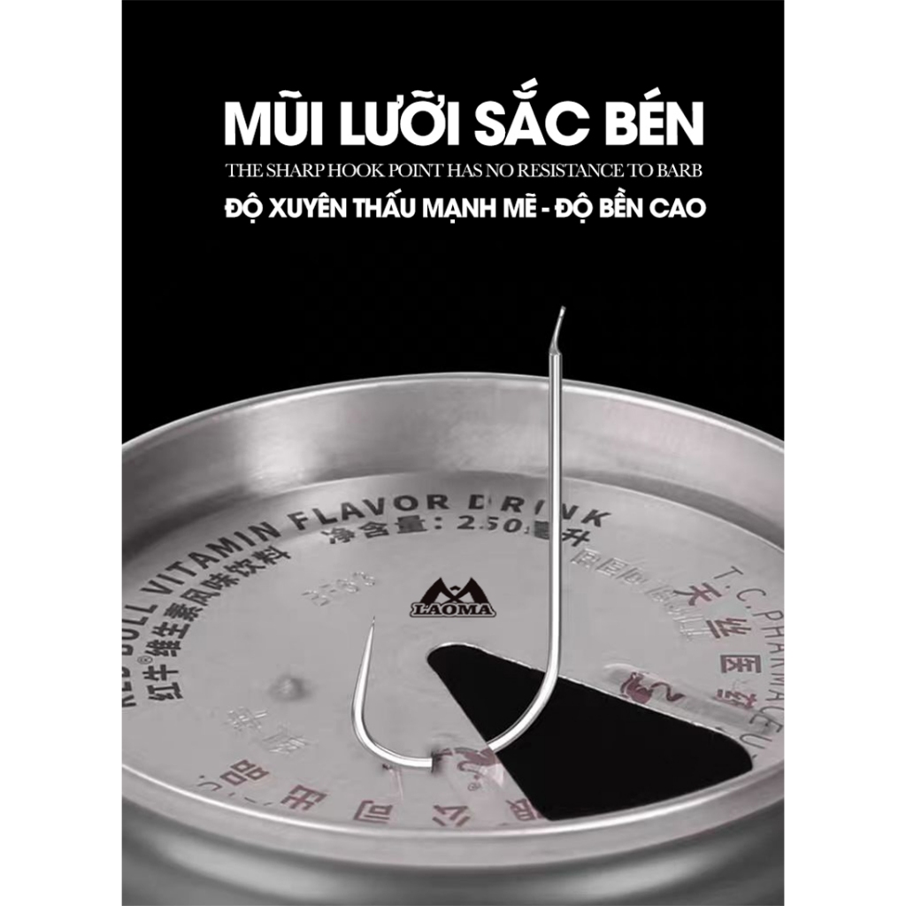 LƯỠI CÂU RÔ PHI XUYÊN THẤU BẢN NHẸ