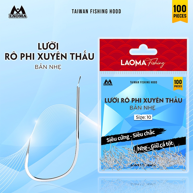 LƯỠI CÂU RÔ PHI XUYÊN THẤU BẢN NHẸ
