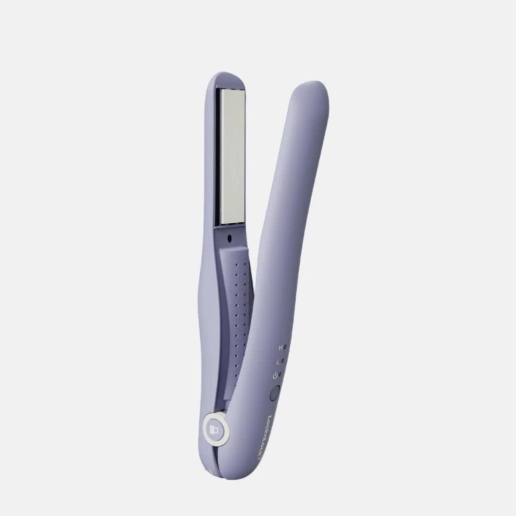 Máy Duỗi Tóc Mini Không Dây LocknLock Cordless Hair Straightener ENA224PUP Màu Tím, Thiết Kế Nhỏ Gọn - K-MALL
