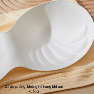 Áo bra nữ không dây thun cotton co giãn linh hoạt - Áo quây ngang không gọng mút mỏng HOMEBRA B7735