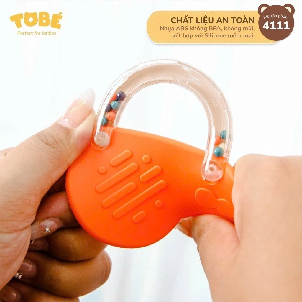 Bộ Đồ Chơi Xúc Xắc Tobe 10 Chi Tiết - Bộ Xúc Xắc Gặm Nướu Cho Bé (QT)