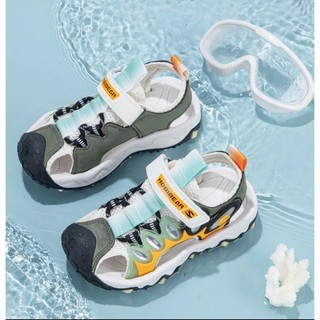 Sandal bé trai HOBIBEAR AU8173 Green khóa dán có đế EVA êm chân chống trơn trượt