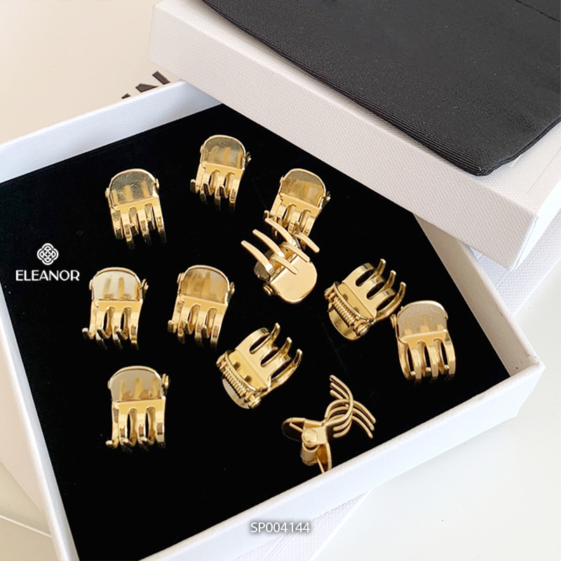 Kẹp tóc mái nữ mini Eleanor Accessories càng cua ba răng phụ kiện tóc 4144