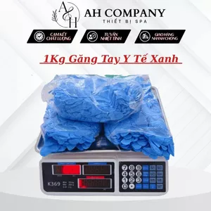 1Kg Găng Tay Nitrile xanh bao tay Cao Su chuyên dùng cho phòng khám, Spa phun xăm thẩm mỹ được 200-250 chiếc
