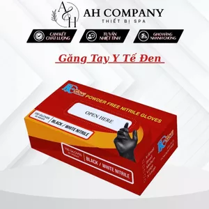 Găng tay cao su đen, Bao tay cao su không bột màu trắng, đen, khó rách, siêu dai, sử dụng tiện lợi