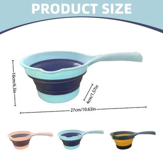 Gáo Nước Gấp Gọn Chịu Nhiệt, Chậu Gấp Gọn, Gáo Nước Silicon An Toàn Gọn Nhẹ Tiện Lợi Ca Múc Nước 88516