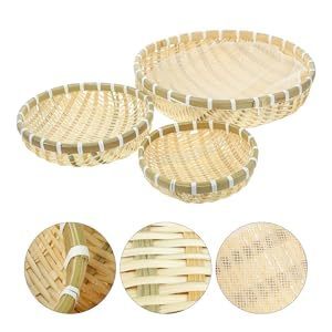 [ Mời sỉ lẻ] Rổ tre mini handmade, phụ kiện trang trí bàn tiệc truyền thống, chụp ảnh vintage, size 10/13/15cm