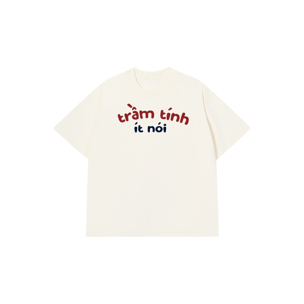 Áo Vớ Vẩn Vui Tươi Áo Thun TRẦM TÍNH ÍT NÓI Cotton 100% Oversize REDLABEL Nam Nữ TS56