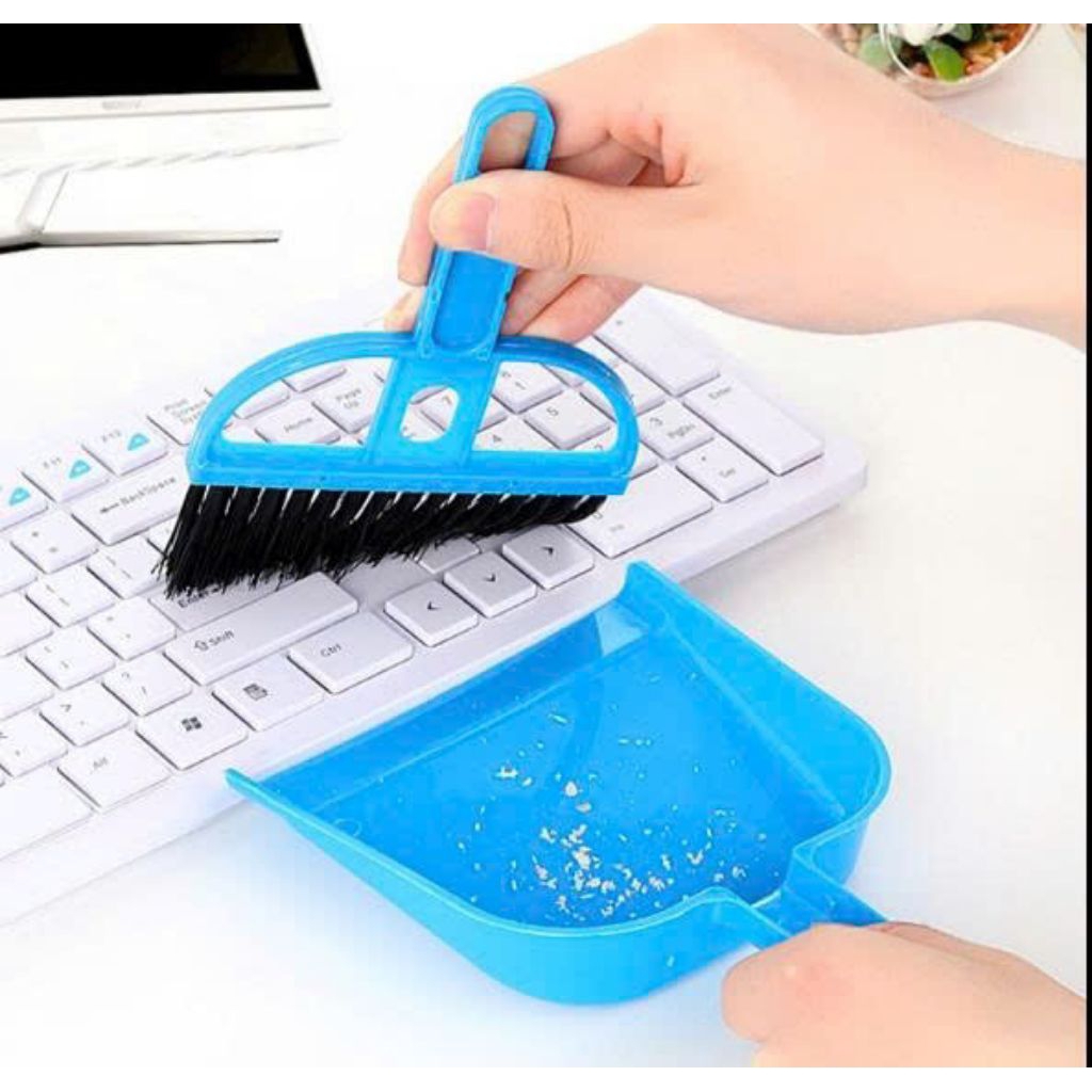 Bộ chổi quét bụi và ki hốt rác mini tiện dụng phù hợp quét máy tính văn ...