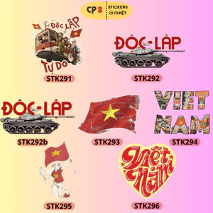 Bộ Hình In, Ủi Nhiệt Sticker Việt Nam 03 - CP8 PET Sticker