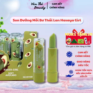 Set 5 Son Dưỡng Môi Bơ Thái Lan Hasaya Girl Chính Hãng, Son Dưỡng Môi Có Màu Dưỡng Ẩm Làm Mềm Ngừa Thâm Dưỡng Môi An To