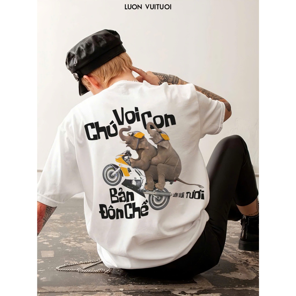 Áo Vớ Vẩn Vui Tươi Áo Thun BẢN ĐÔN CHỀ Cotton 100% Oversize REDLABEL Nam Nữ TS57