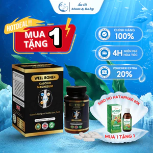 Thực Phẩm Chức Năng Well Bone+ - Bổ Sung Canxi Magie vitamin D3 Tốt Cho Sức Khỏe - 60 Viên