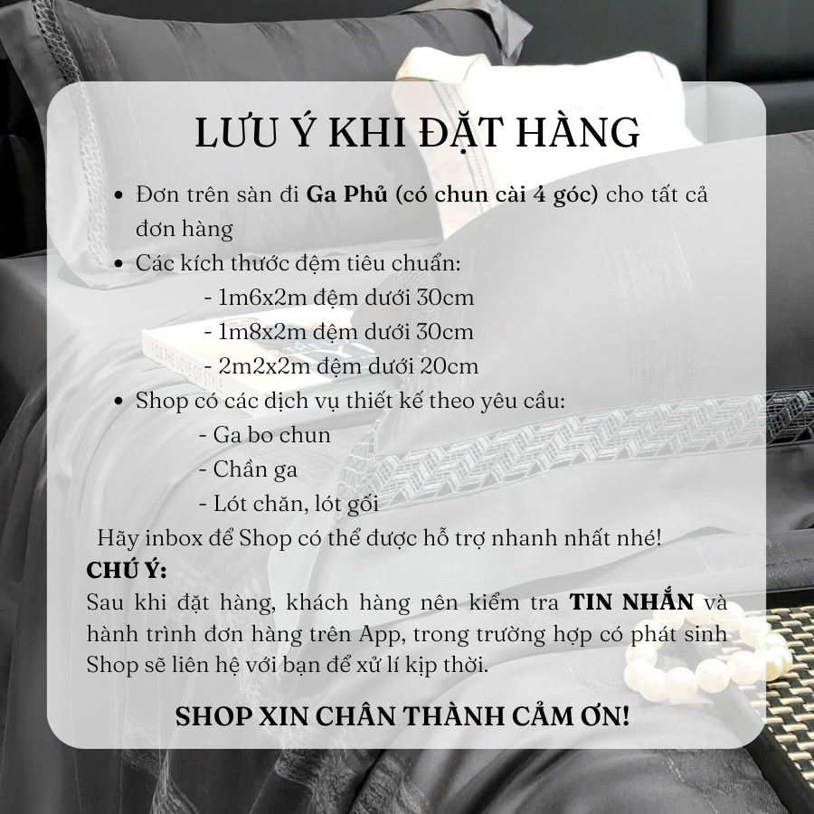 Bộ chăn ga gối tecnel mềm mại MemMinbedding Luxury sang trọng tinh tế cuốn hút - (L4994)(TỔNG HỢP 25)