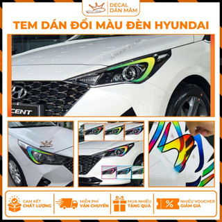 Tem dán đổi màu đèn Accent 2021-2023 (bản thấp sẽ không dán được)