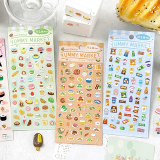 sticker hình đồ ăn, DIY, trang trí